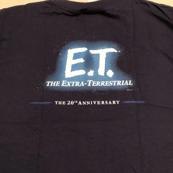 E.T. THE EXTRA TERRESTRIAL 20th ANNIVERSARY YOUTH L MOVIE PROMO TSHIRT NWOT #530 - Picture 4 of 11